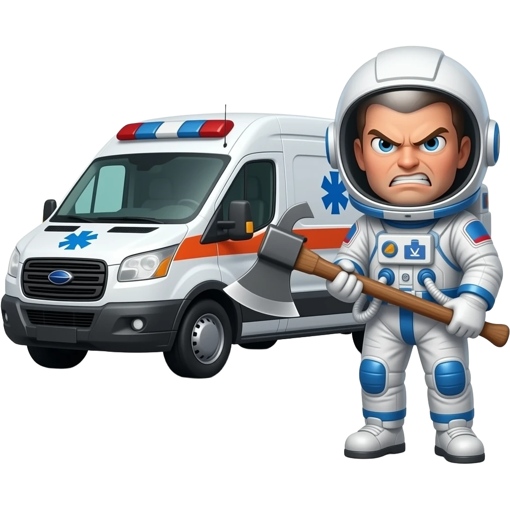 Ants in the aligators and astronauts pants angry astronaut axe and axe ambulance emoji