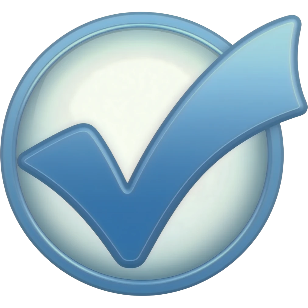 Blu Tick emoji