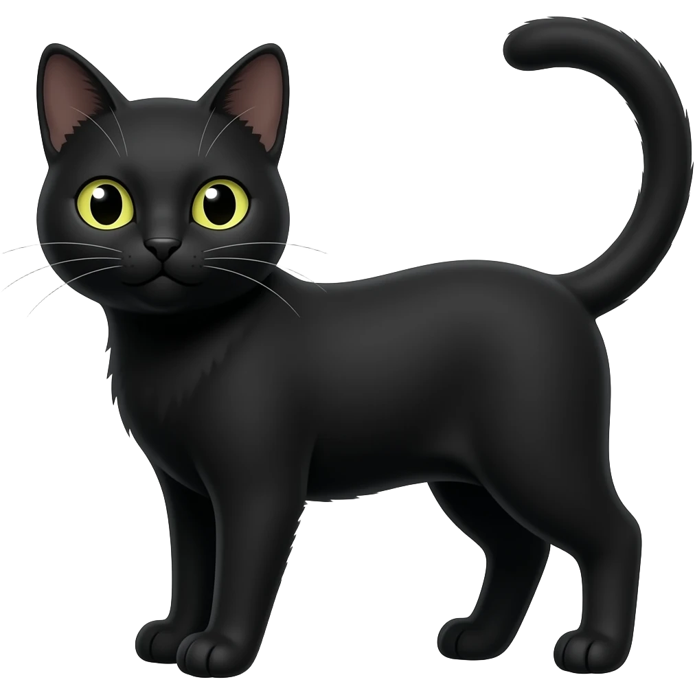Cat black emoji