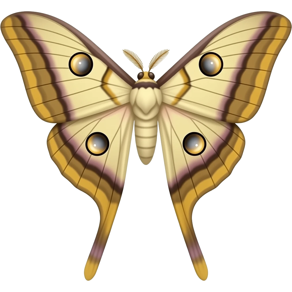Luna moth emoji
