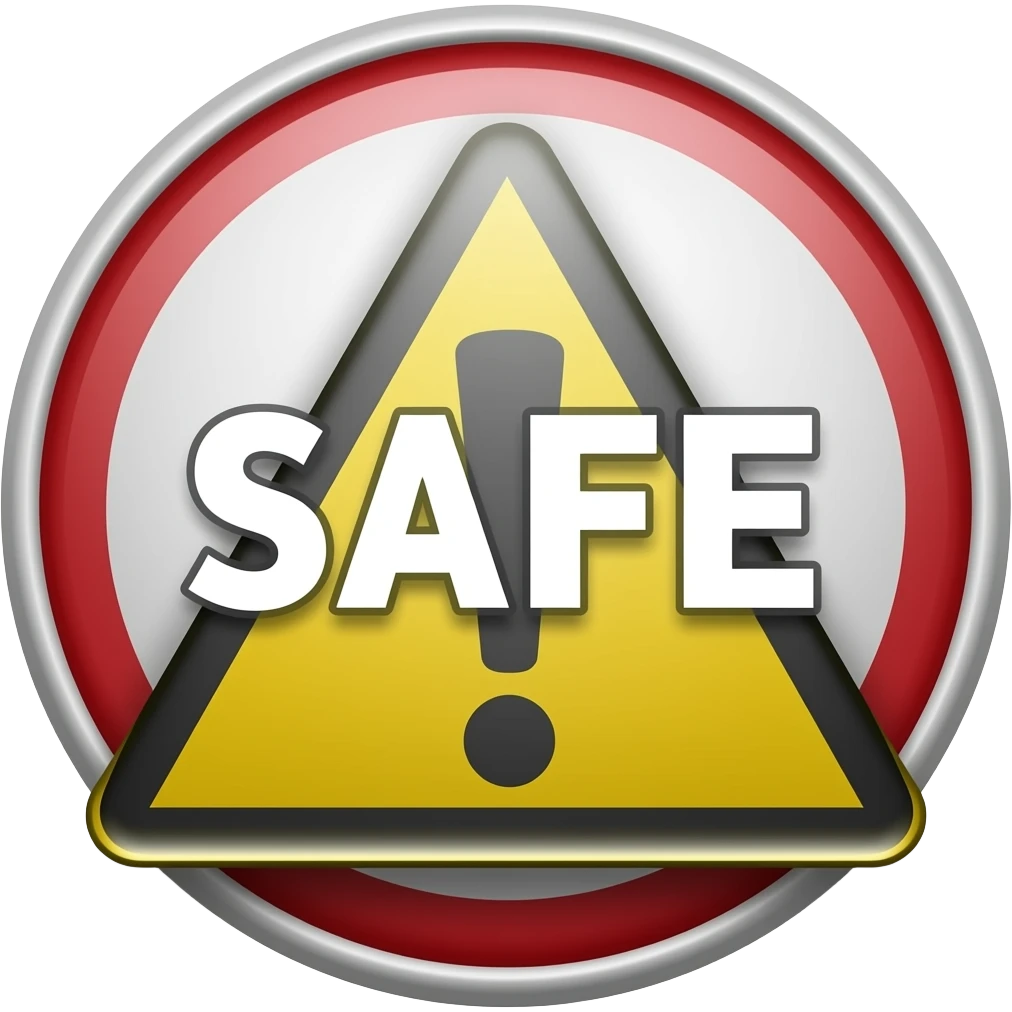marked safe emoji