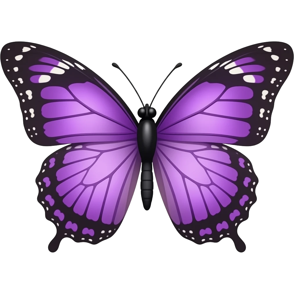 purple butterfly emoji