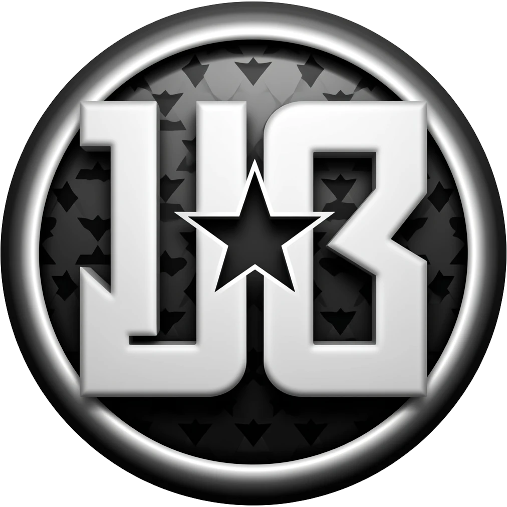 Justice League logo in black and white emoji