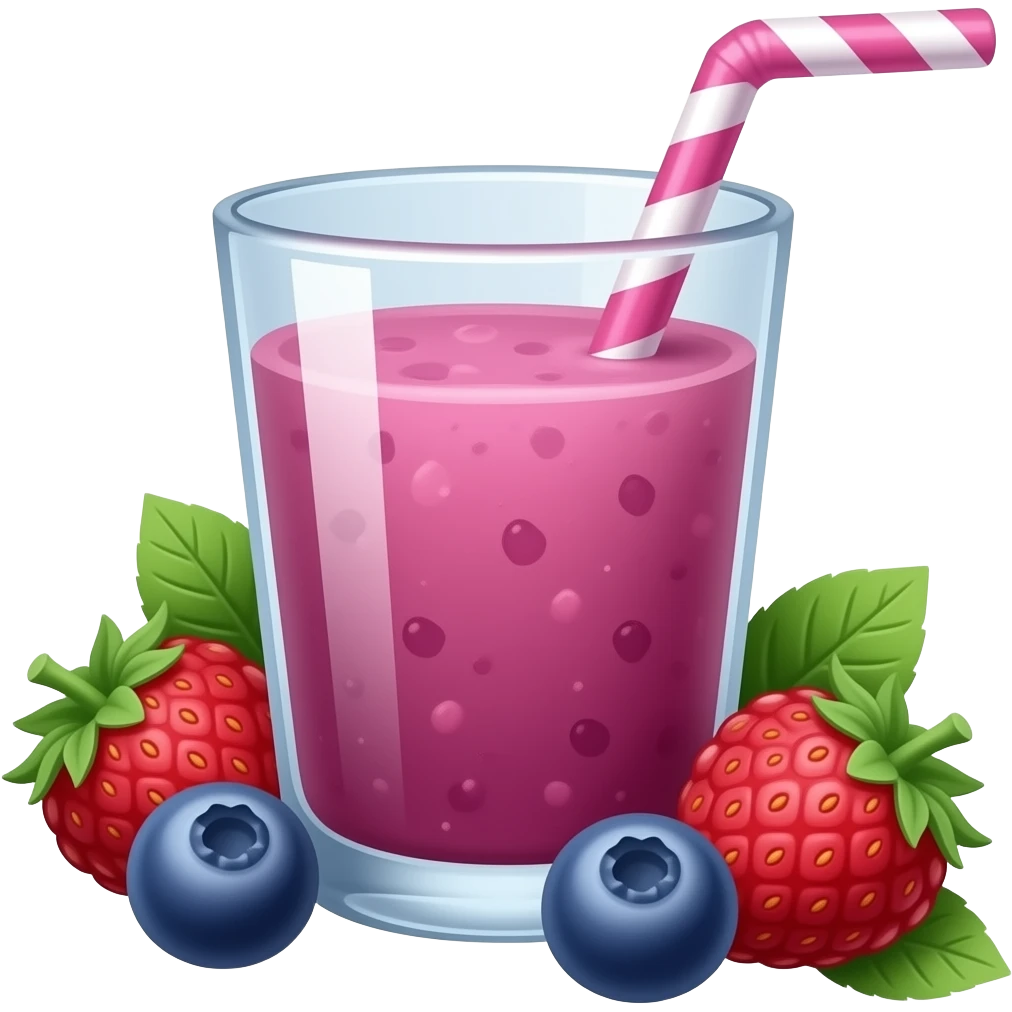 Mixed berry smoothie emoji