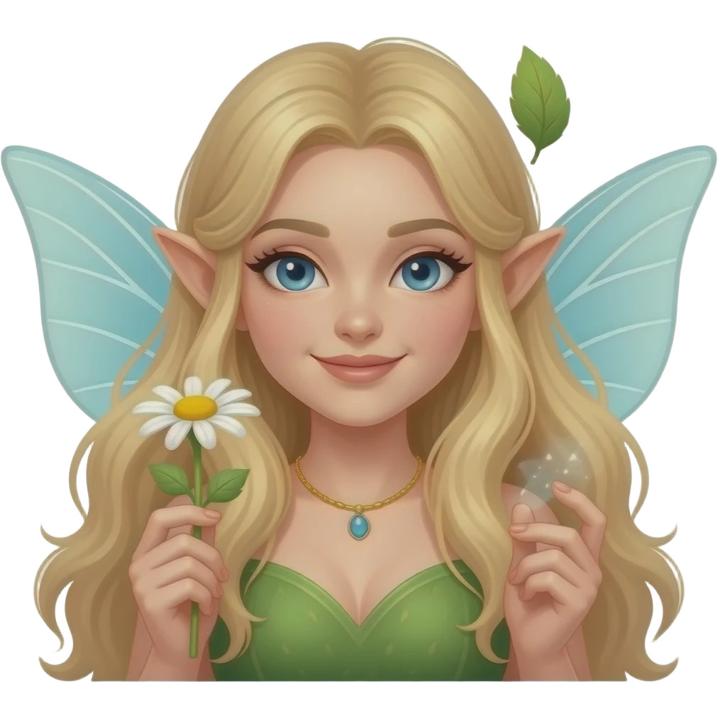 🧝🏻‍♀️🌼💗🧚🏻‍♀️🌞🍃 emoji