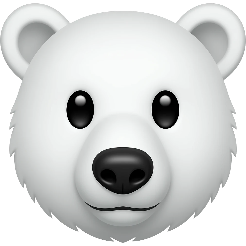 Polar bear head emoji