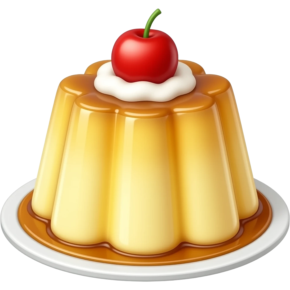 Puding tatlı emoji