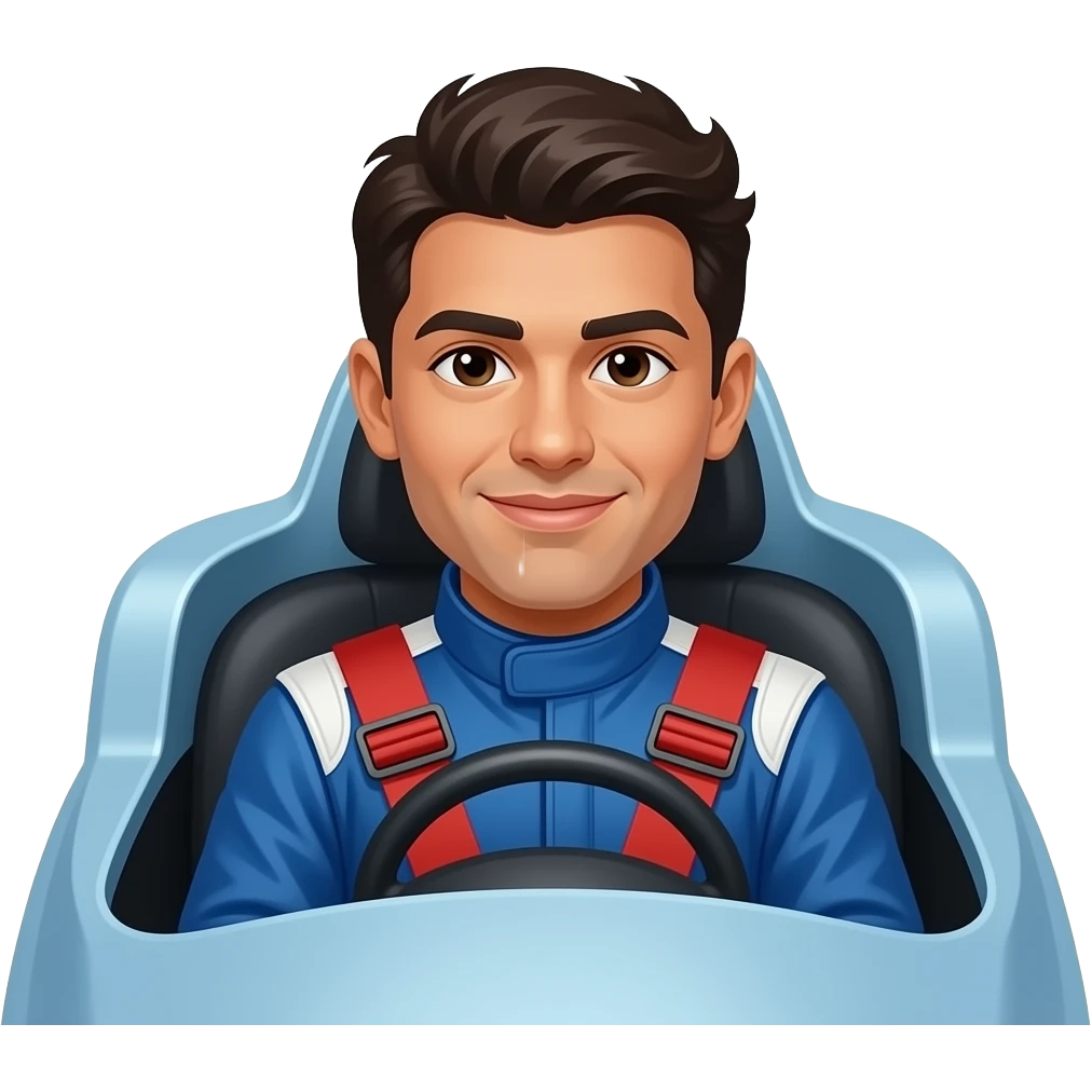 race car driver hispanic emoji