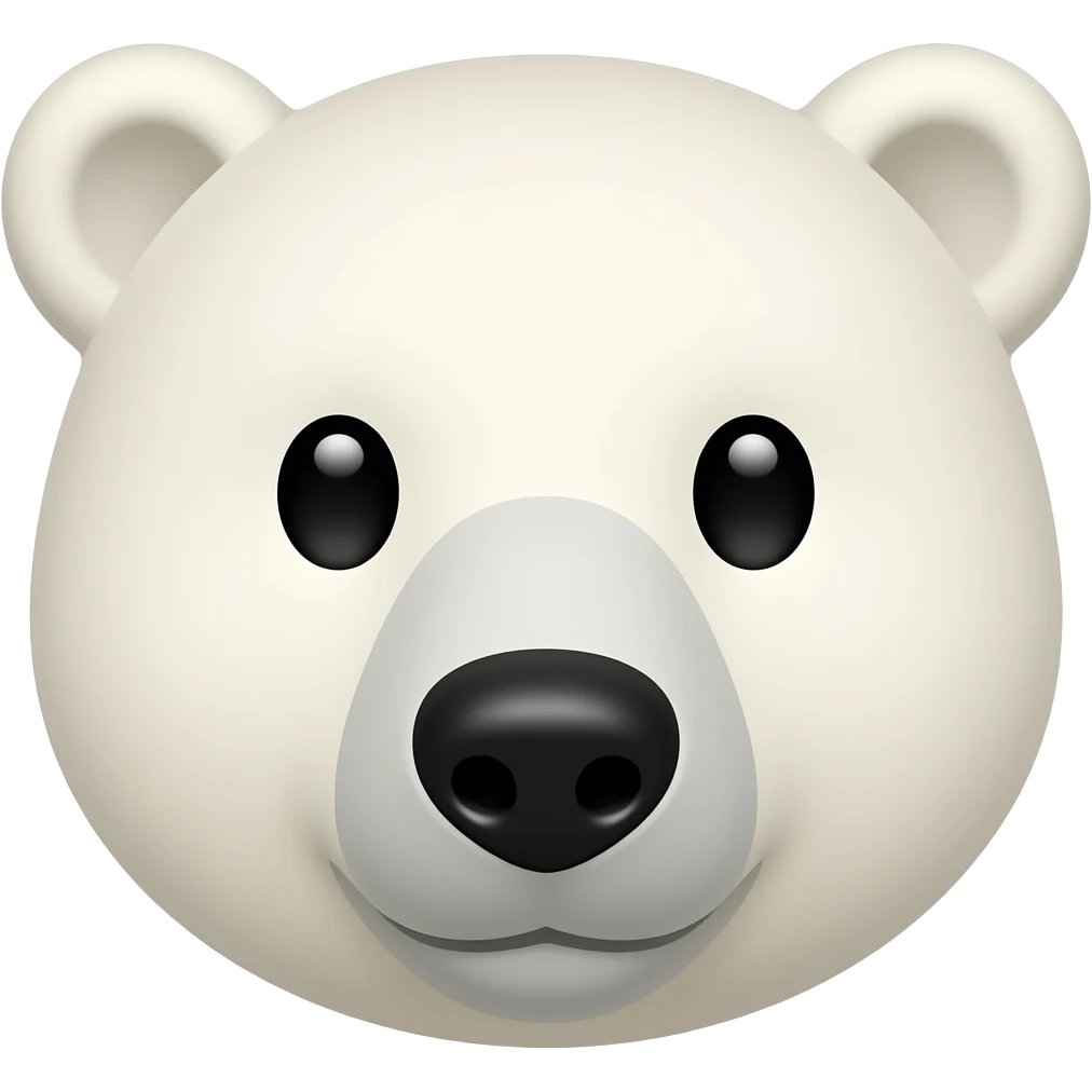 polar bear face emoji