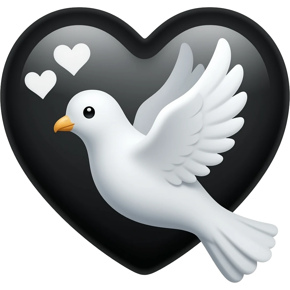 🖤🕊️ emoji