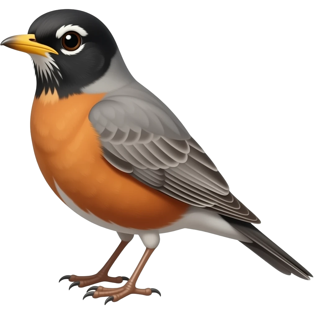 American robin emoji