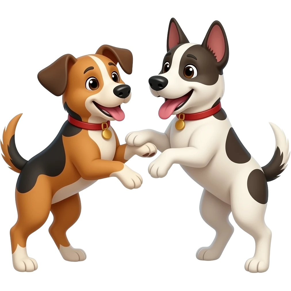 2 dogs porking emoji