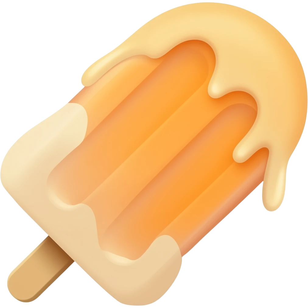 Orange popsicle emoji