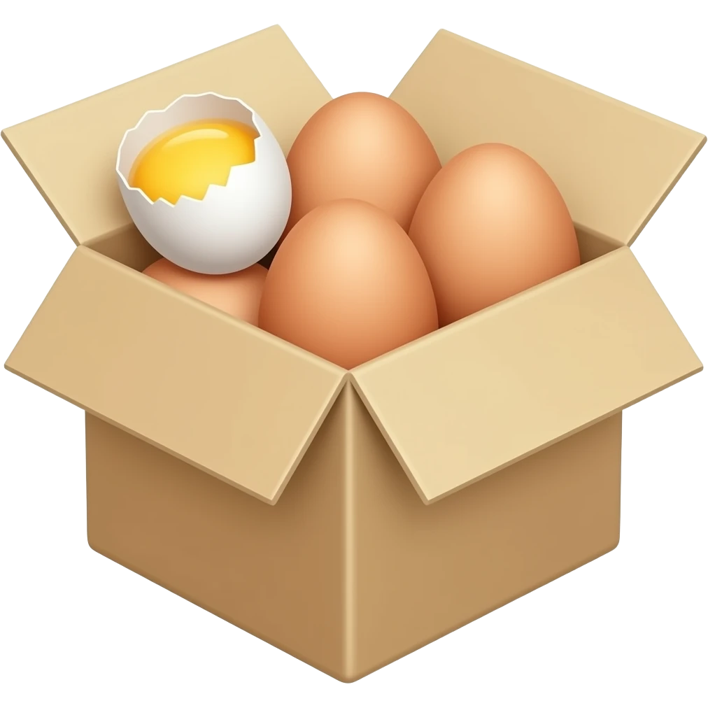 Box eggs emoji