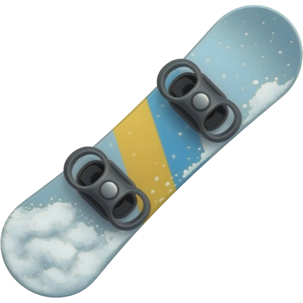 Snowboard laying emoji