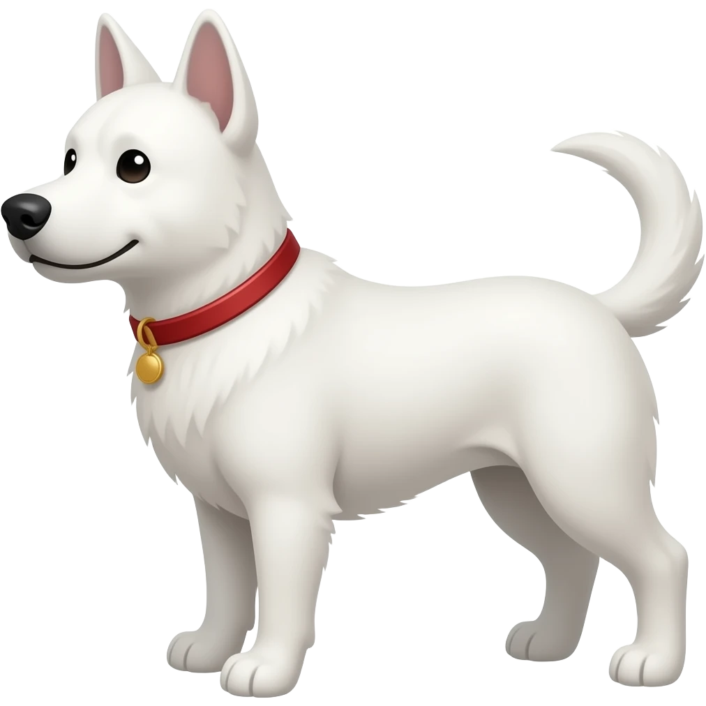 White dog emoji