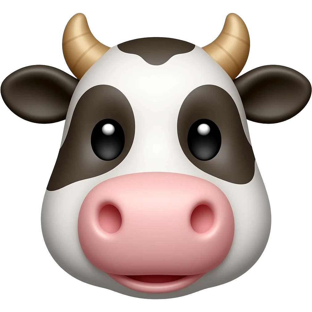 The Friendly Cow Face emoji