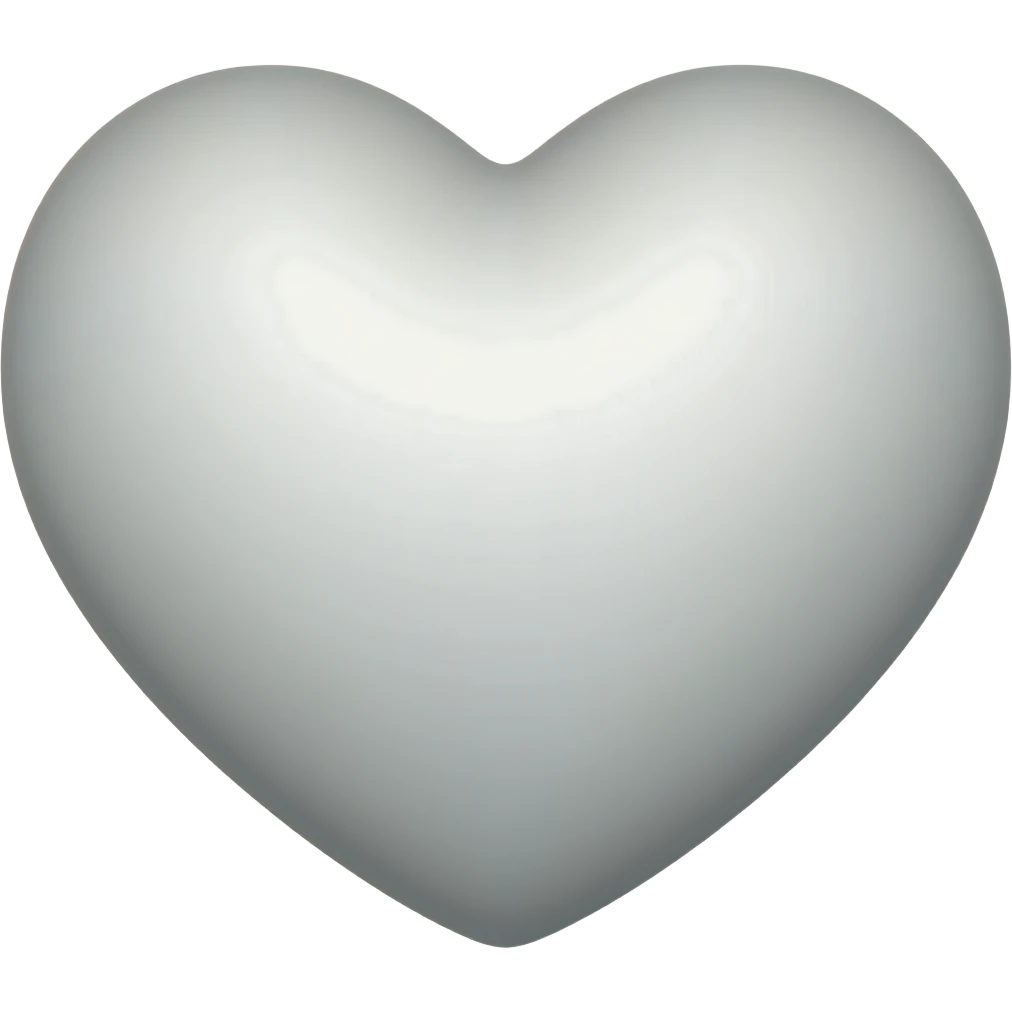 White heart emoji
