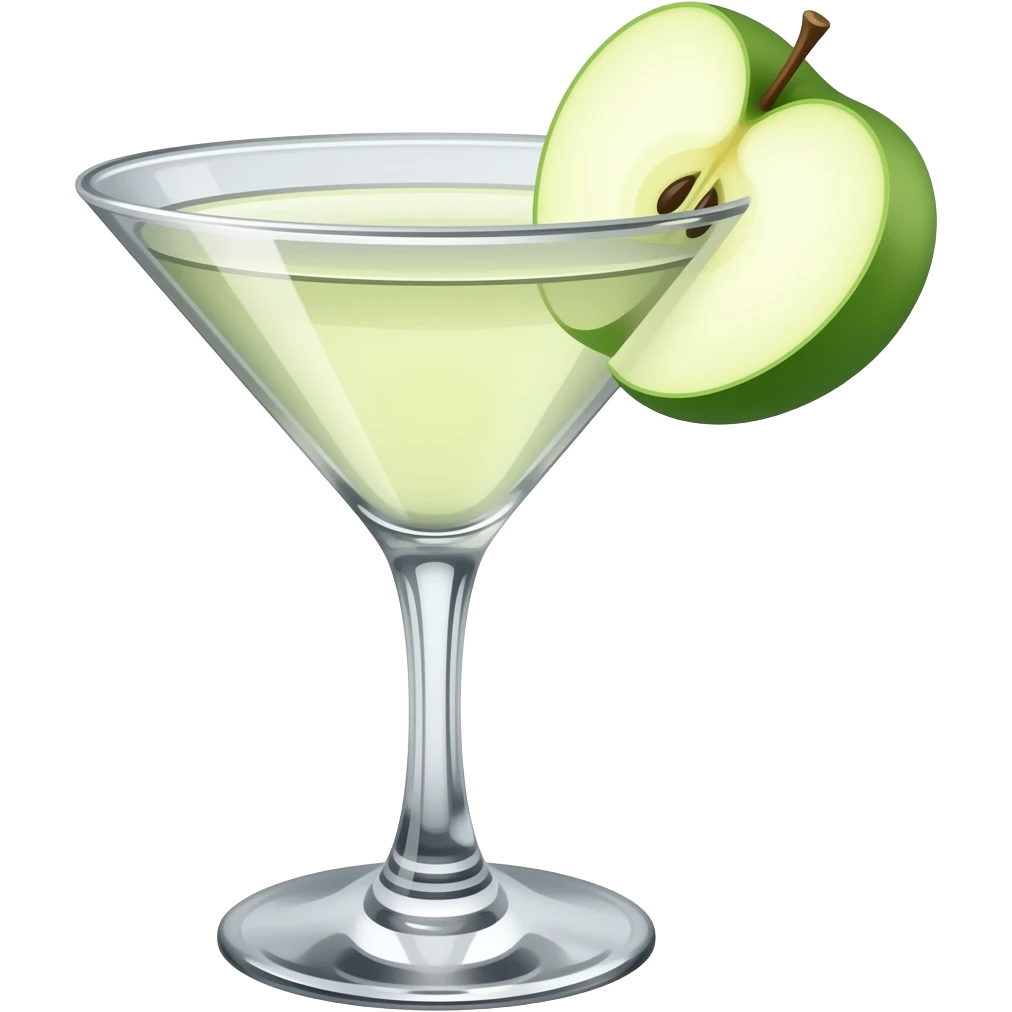 Apple martini emoji