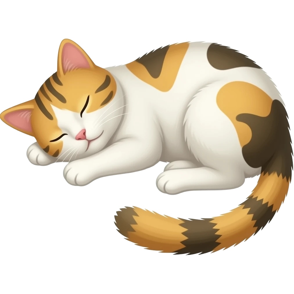 sleep and cat emoji