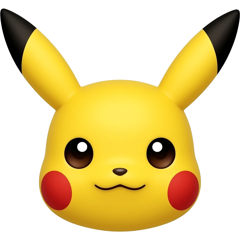 Pikachu head emoji