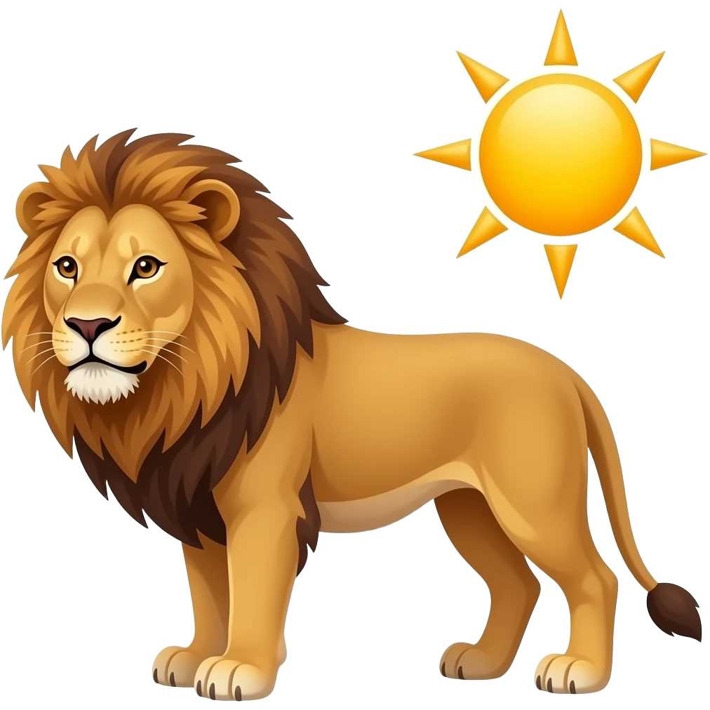 شیر و خورشید emoji