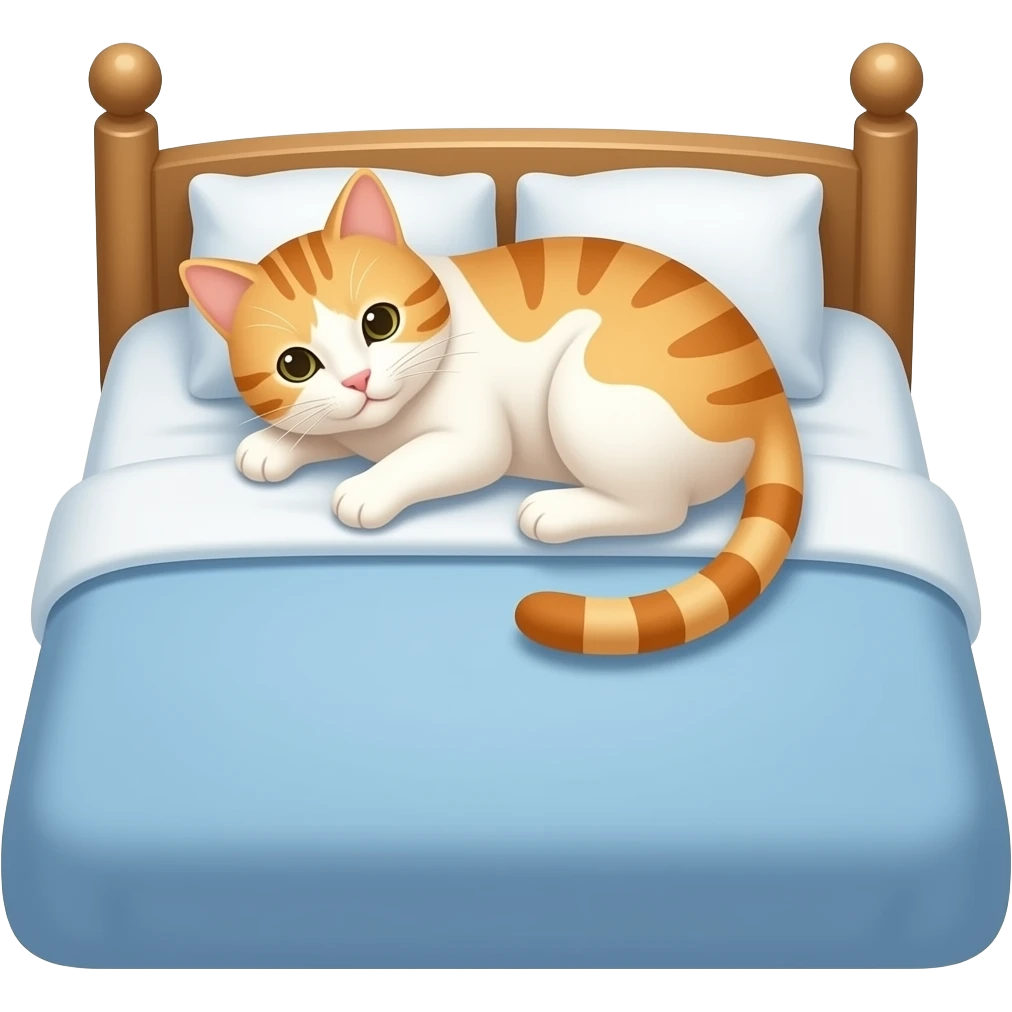 Time for bed cat emoji