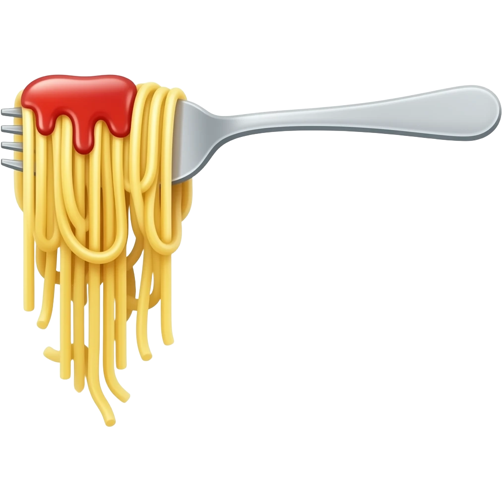 spaghetti fork emoji