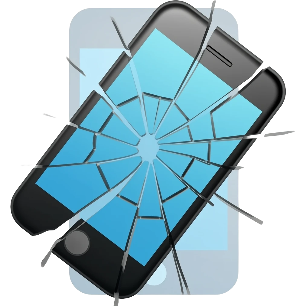 Broken phone emoji