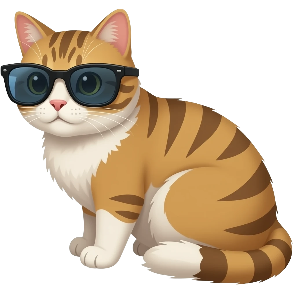 Cat wearing sunglasses emoji