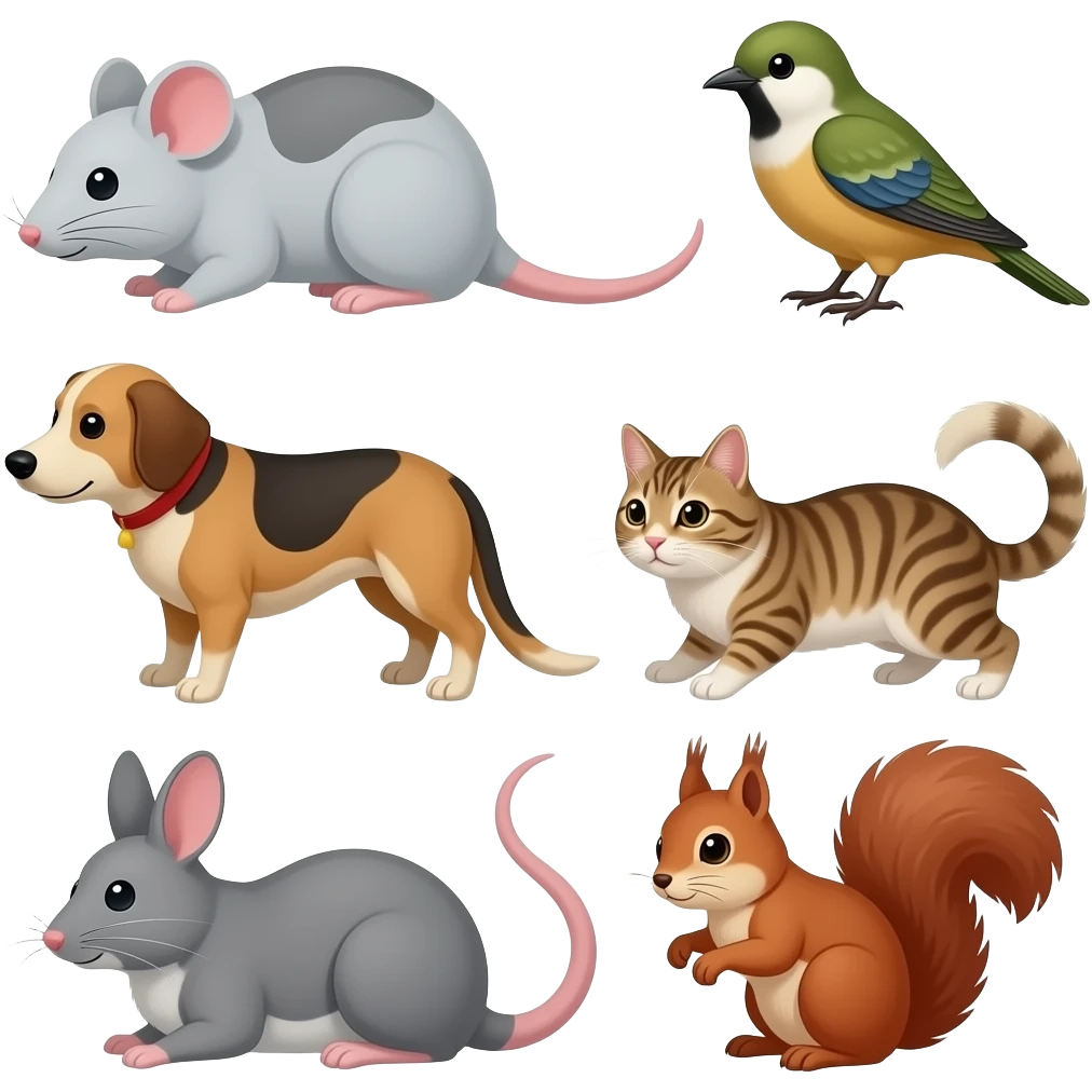 🐁🐦🐕🐈🐇🐿️ emoji