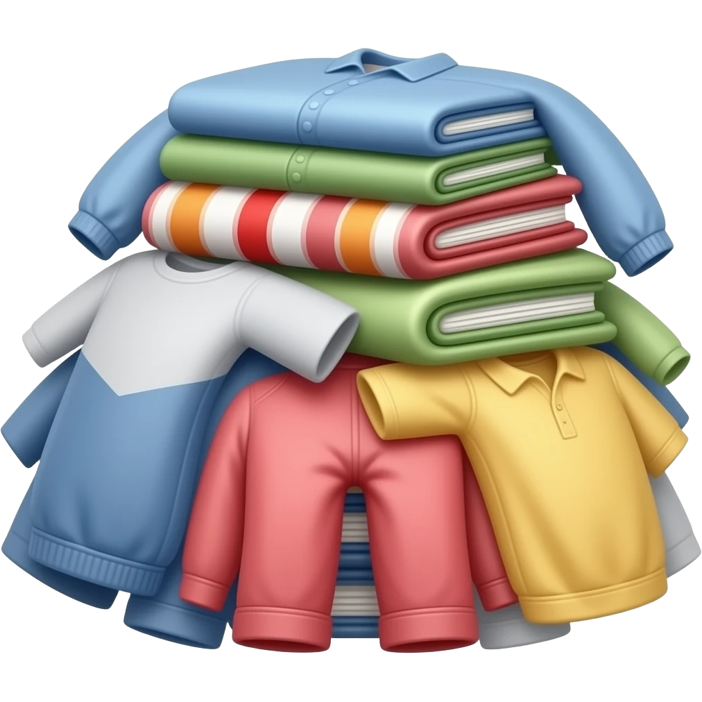many clothes emoji