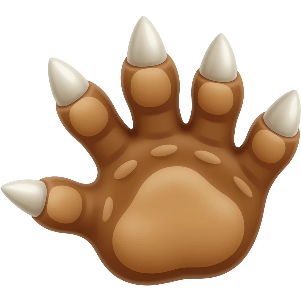 Smilodon paws got ten claws to cut you round emoji