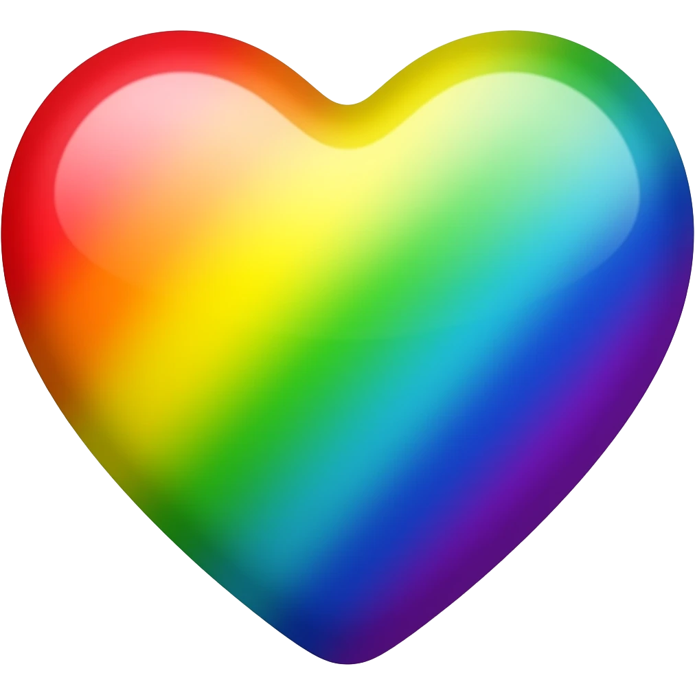 Rainbow heart emoji