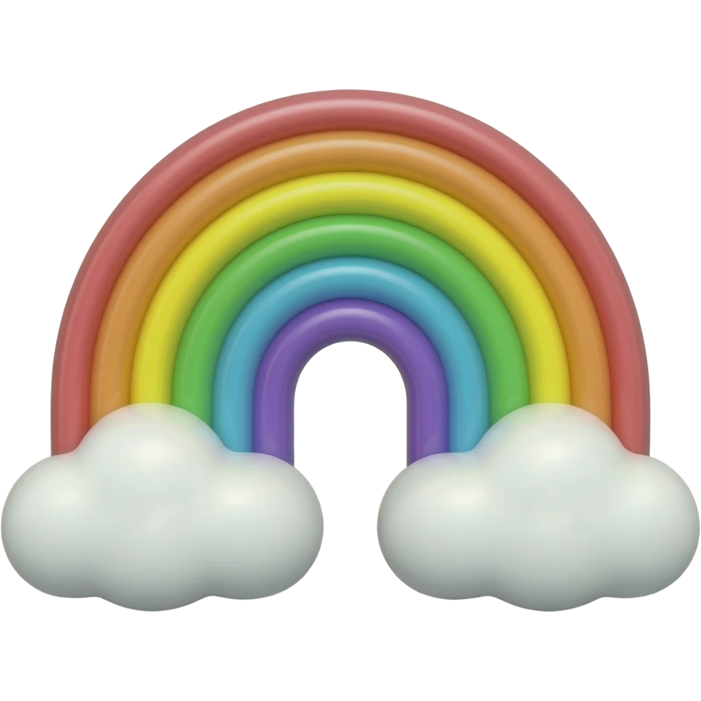 White chocolate is rainbow pastel :3 emoji