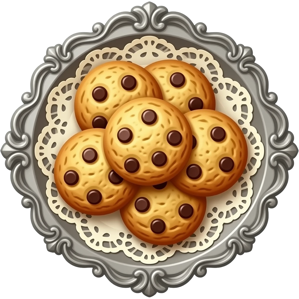 Ultra-realistic golden-brown cookies, freshly baked flaky texture ...