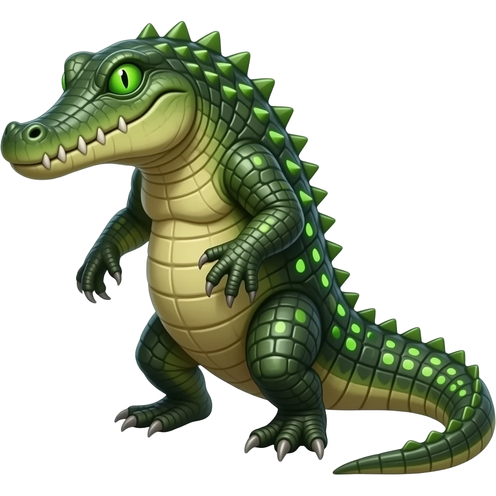 Mutant crocodile emoji