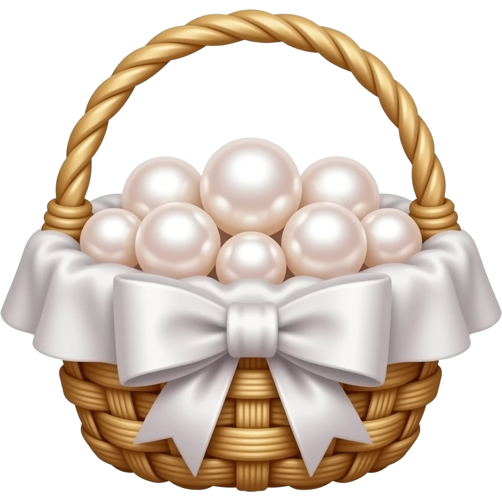Pearls in a basket emoji