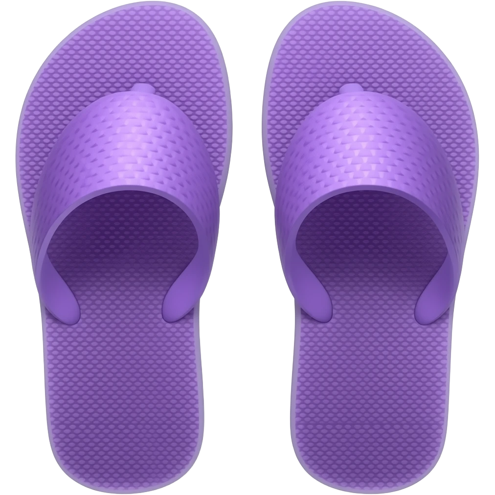 purple slippers emoji