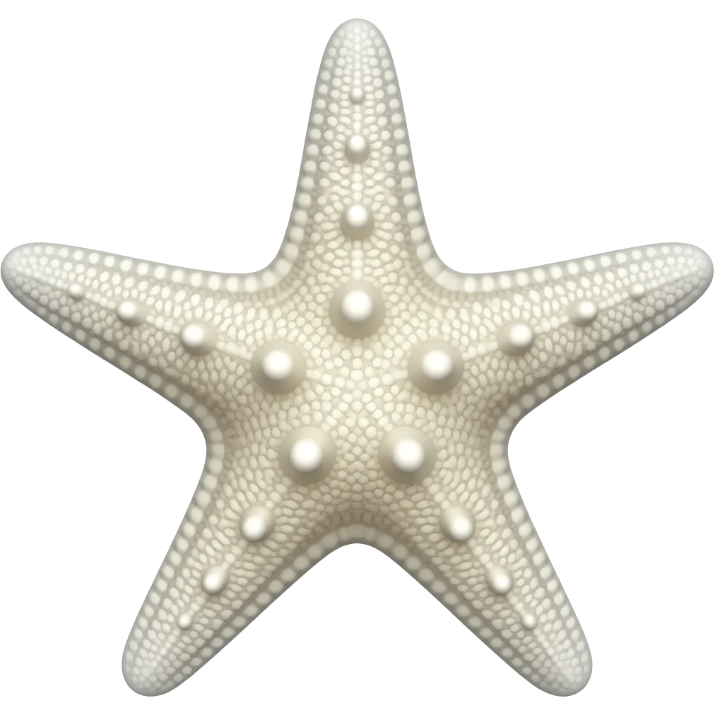 All White starfish emoji
