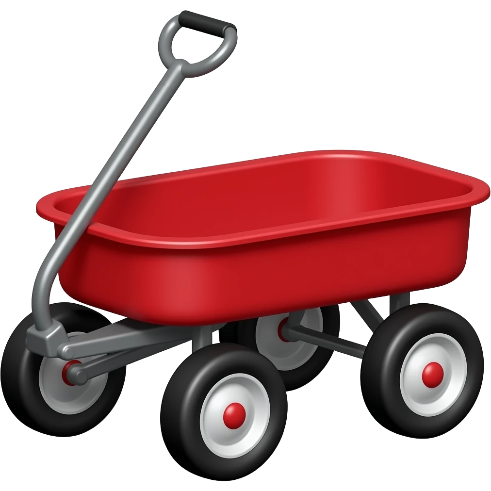 Little red wagon emoji