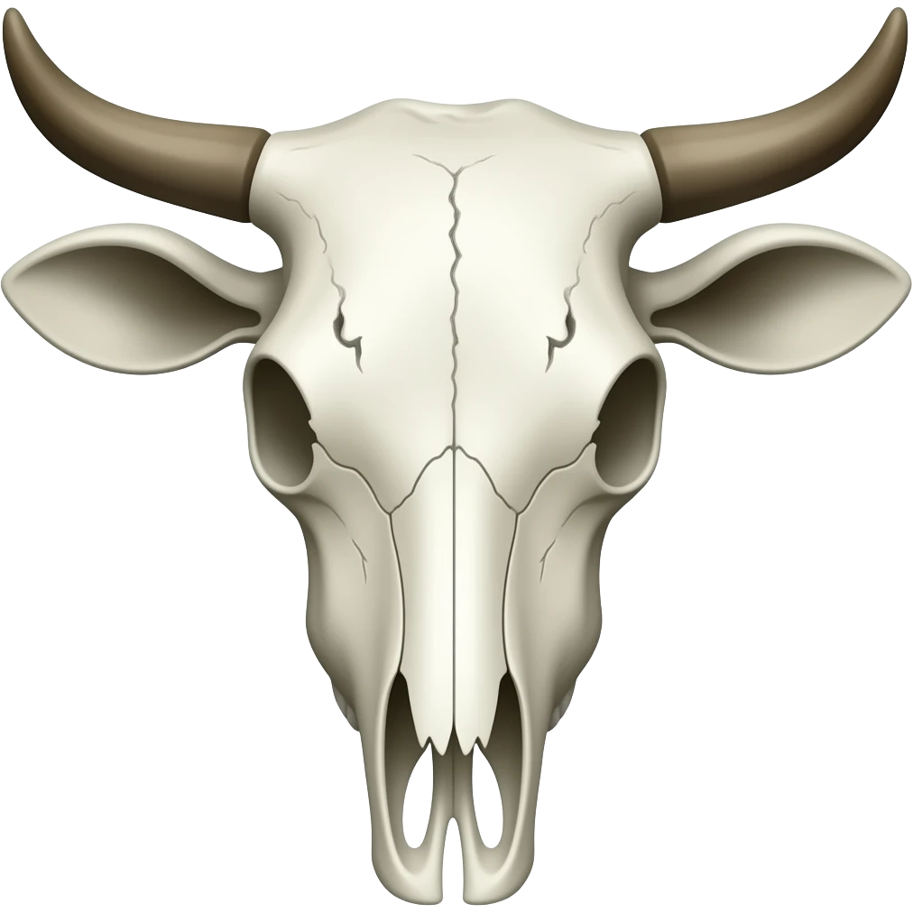 calavera de vaca completa emoji