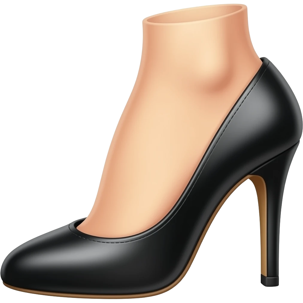 A pretty foot in a high heel emoji
