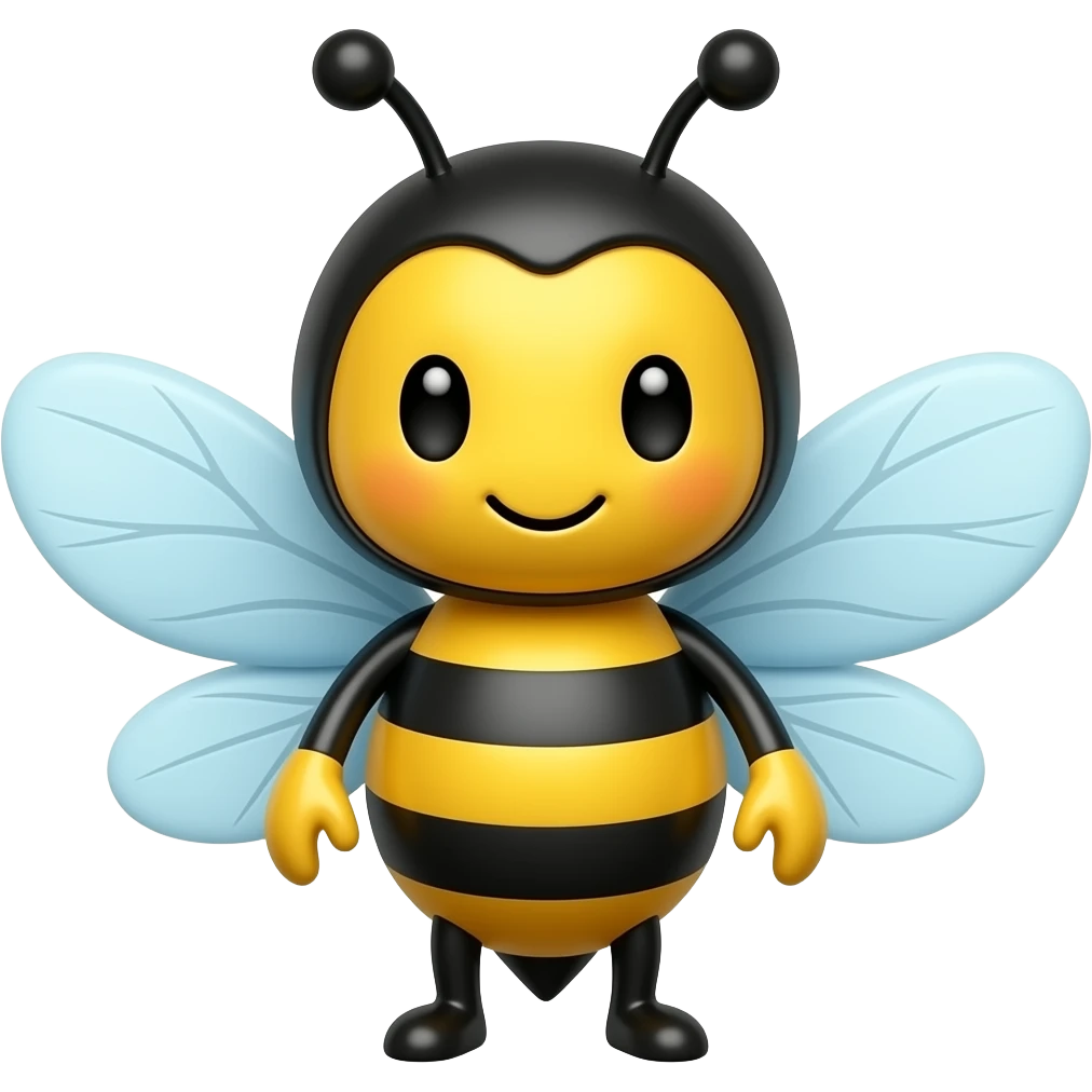 cute cartoon bees emoji