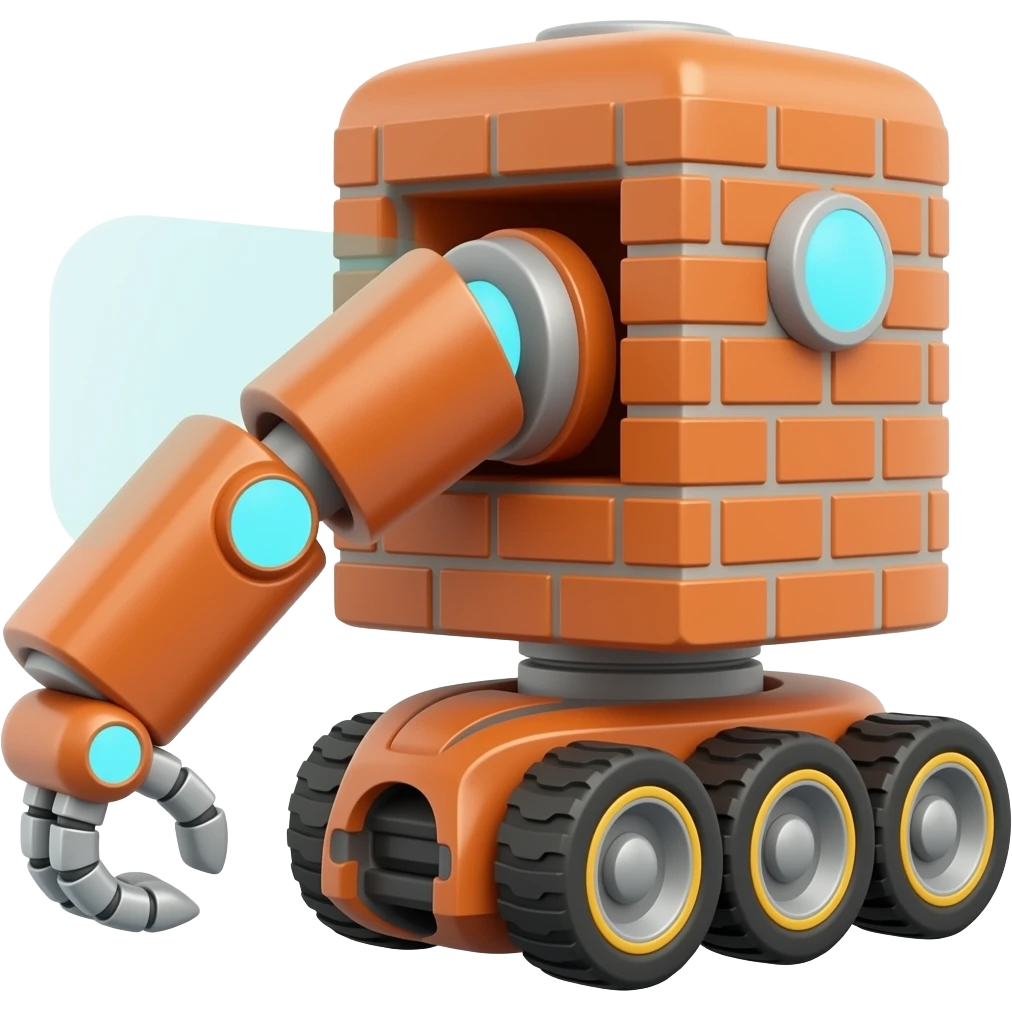 brick delivery robot emoji