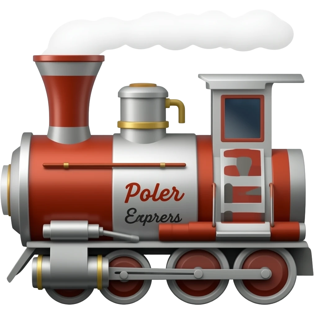 Poler express Christmas train emoji