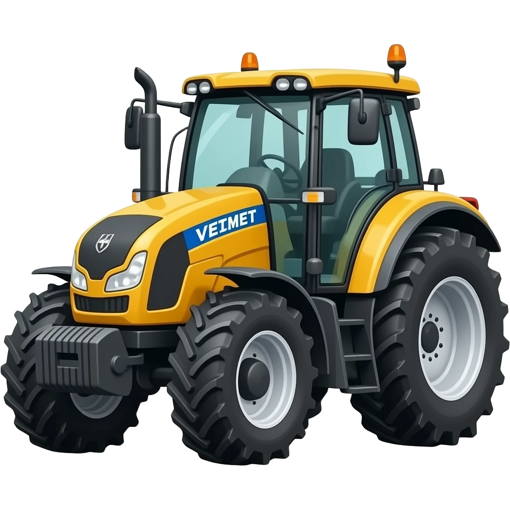tractor yellow VALMET 785 emoji