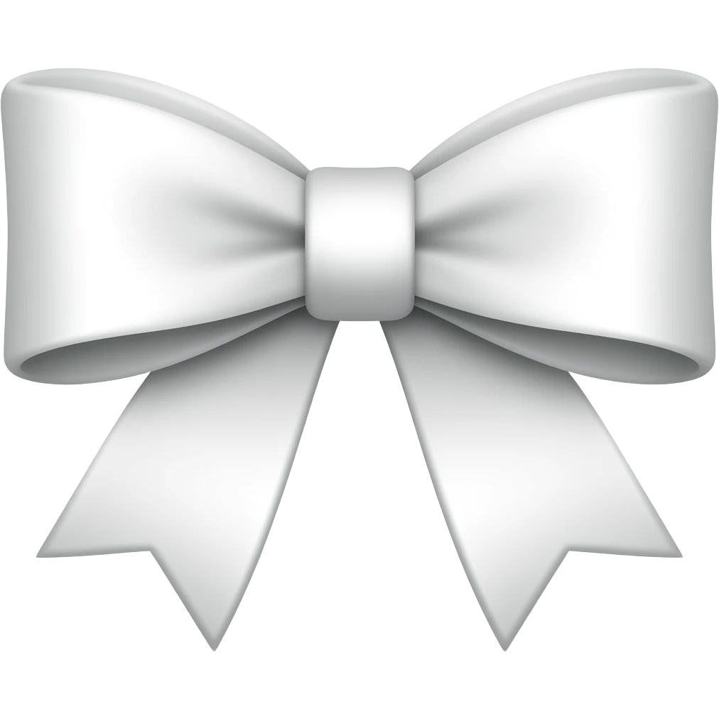 White bow emoji