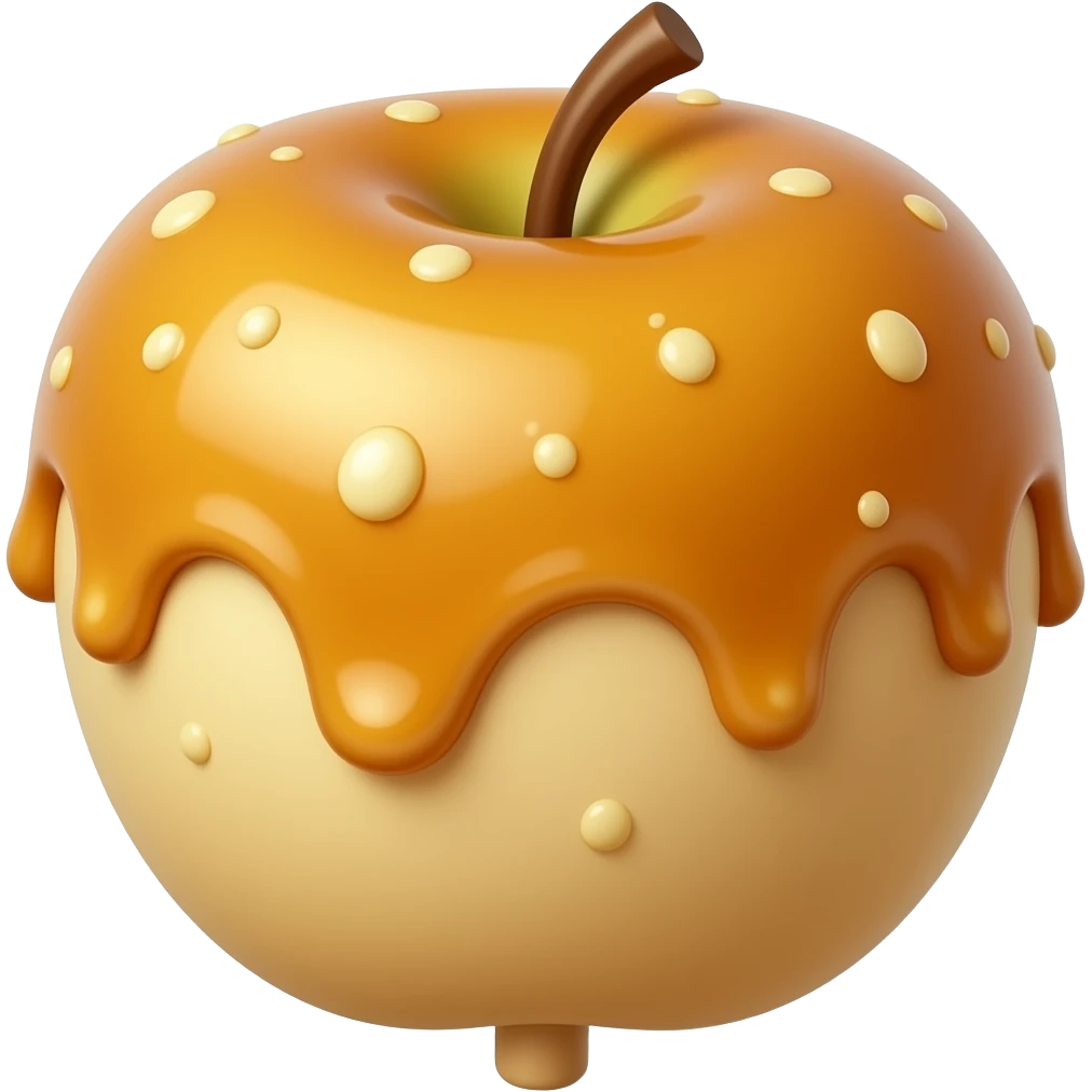 Caramel Apple on a stick emoji