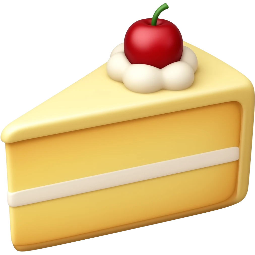 Yellow cake emoji